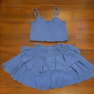 Katie J NYC Blue Skirt Set